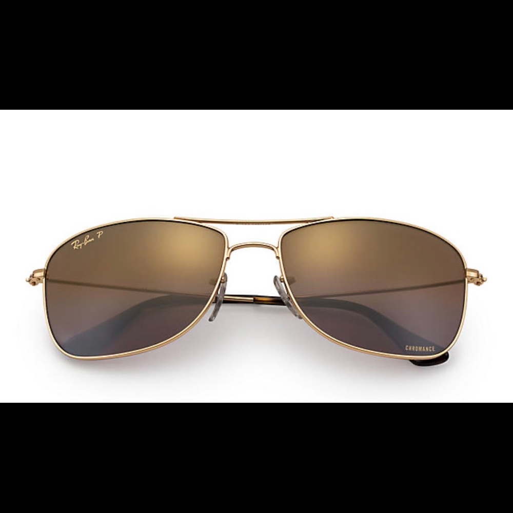 Rayban Polarized Aviator Sunglasses (rectangle)